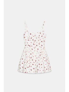 ZARA FLORAL PRINT VOLUME DRESS
